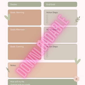 Daily Manifestor Sheet